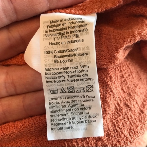 MADEWELL top textured cotton short sleeve shirt. Size small. - Picture 6 of 7